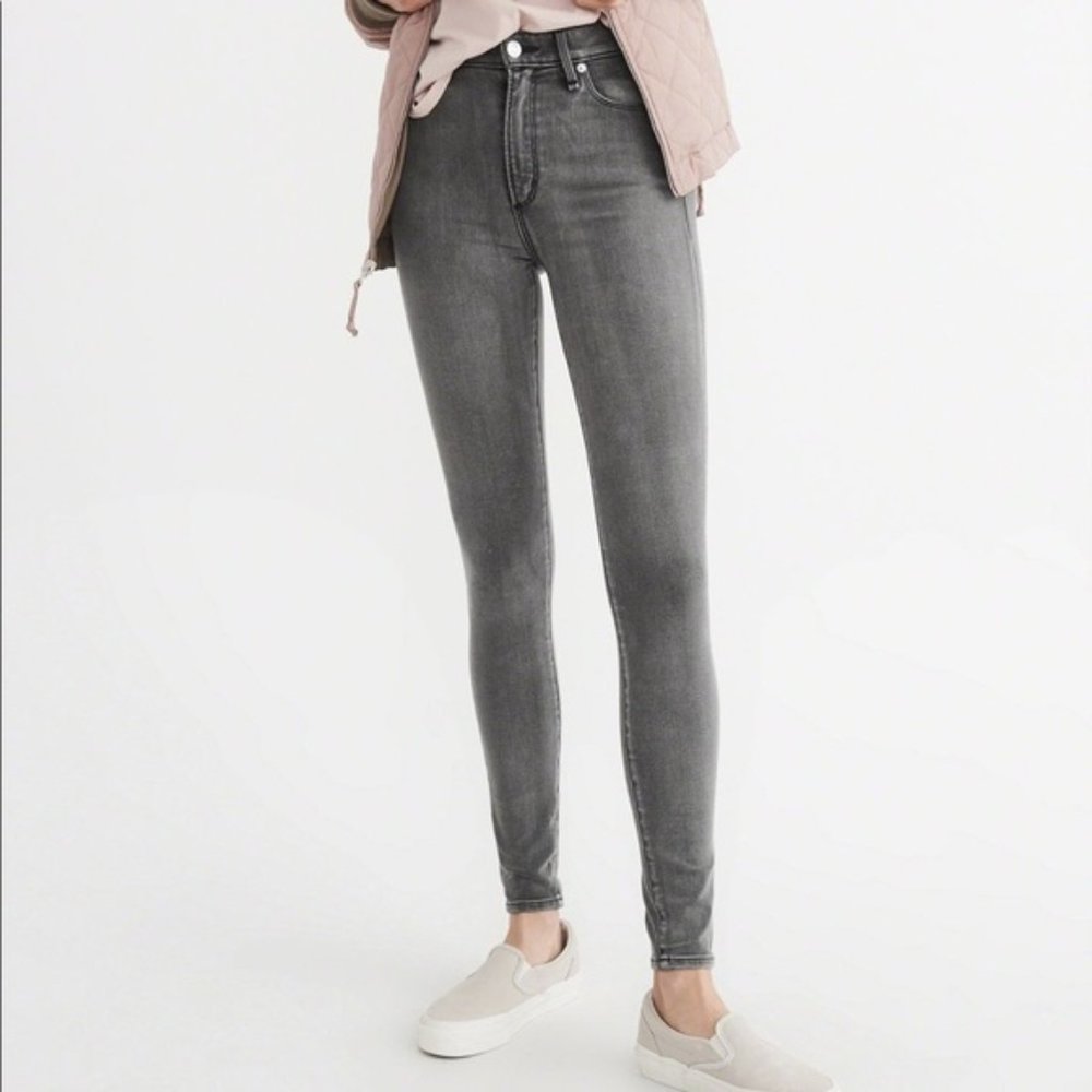 Abercrombie & Fitcch Harper supper skinny jeans 25|0 Light Gray